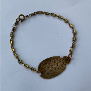 Unique Leaf Letter Bracelet